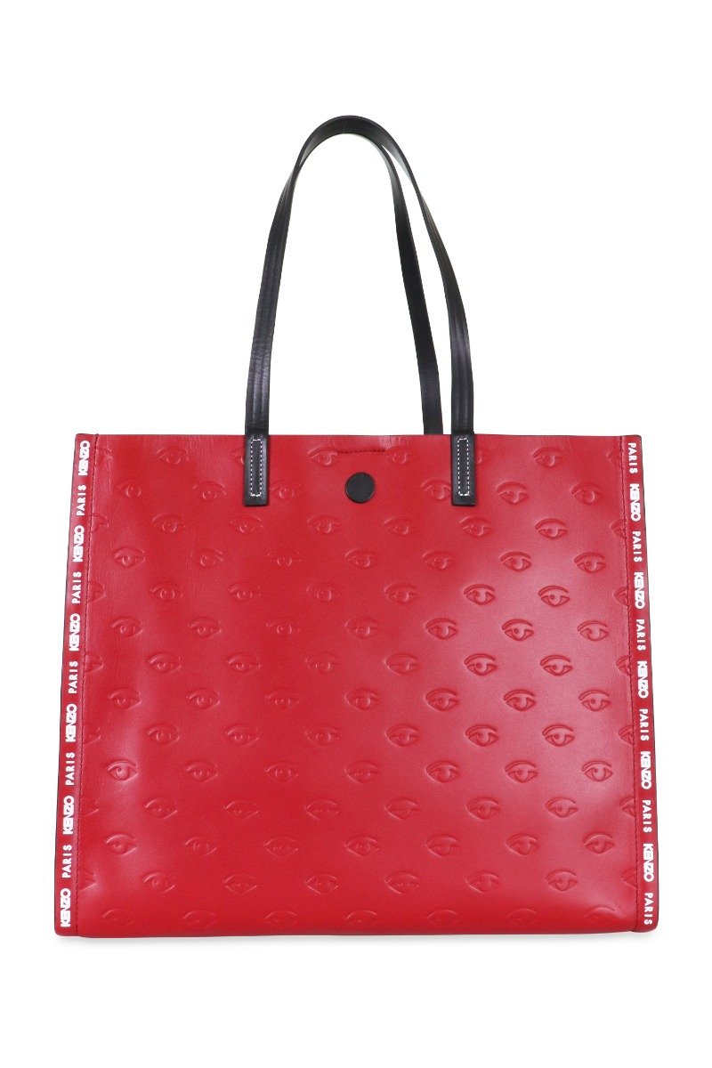 Multi Eye Tote Bag Women Fashion Kenzo Paris Calf-Leather Accessories Handbag Mature