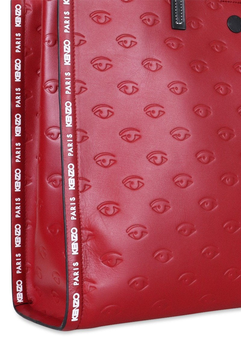 Multi Eye Tote Bag Women Fashion Kenzo Paris Calf-Leather Accessories Handbag Mature