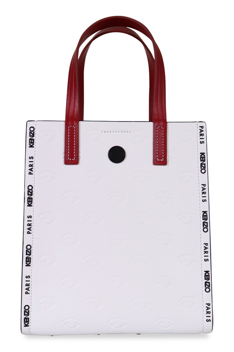 Multi Eye Tote Bag Women Fashion Kenzo Paris Calf-Leather Accessories Handbag Mature