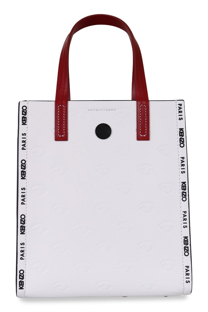 Multi Eye Tote Bag Women Fashion Kenzo Paris Calf-Leather Accessories Handbag Mature