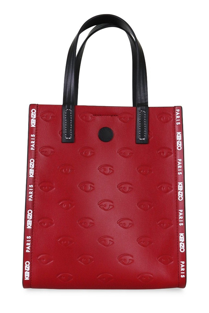 Multi Eye Tote Bag Women Fashion Kenzo Paris Calf-Leather Accessories Handbag Mature
