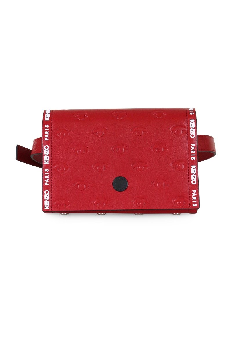 Multi Eye Belt Bag Women Fashion Kenzo Paris Calf-Leather Casual Designer Trendy
