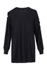 Longline Ruffle Trim Sweater Women Fashion Kenzo Paris Wool-Silk Blend Long Sleeve Ruffle