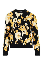 Peonie Jacquard Sweater Women Fashion Kenzo Paris Viscose-blend Long Sleeve Pattern Stylish