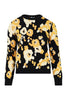 Peonie Jacquard Sweater Women Fashion Kenzo Paris Viscose-blend Long Sleeve Pattern Stylish