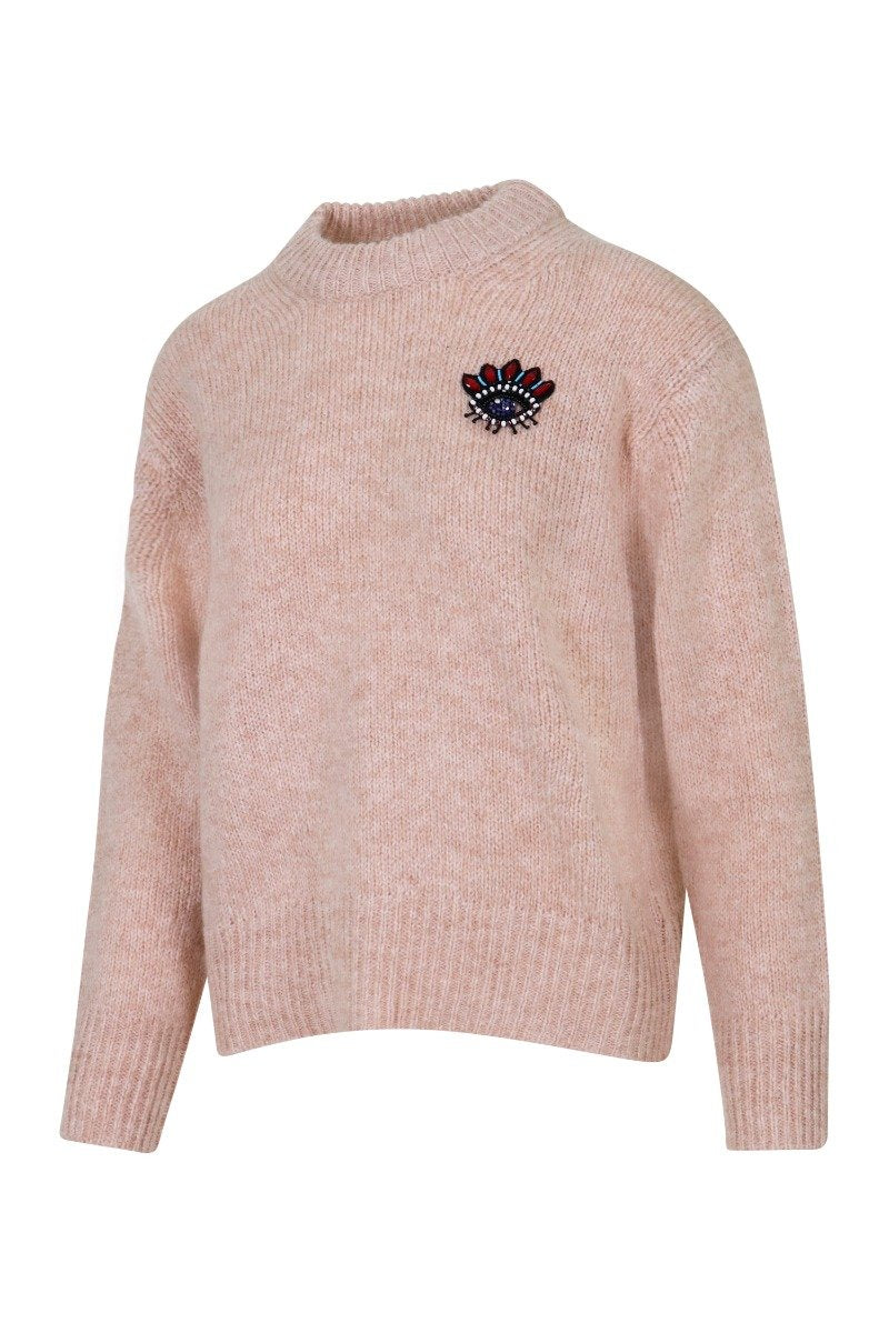 Eye Sweater Round Neck Fashion Unisex Men Women Long Sleeves Winter Sweater