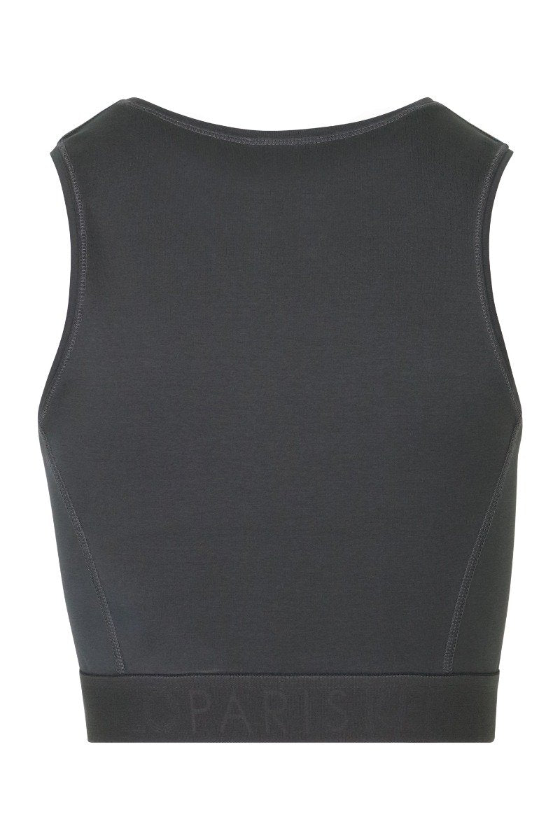 Kenzo Logo Brassiere Round Neckline Casual Fashio Crop Top