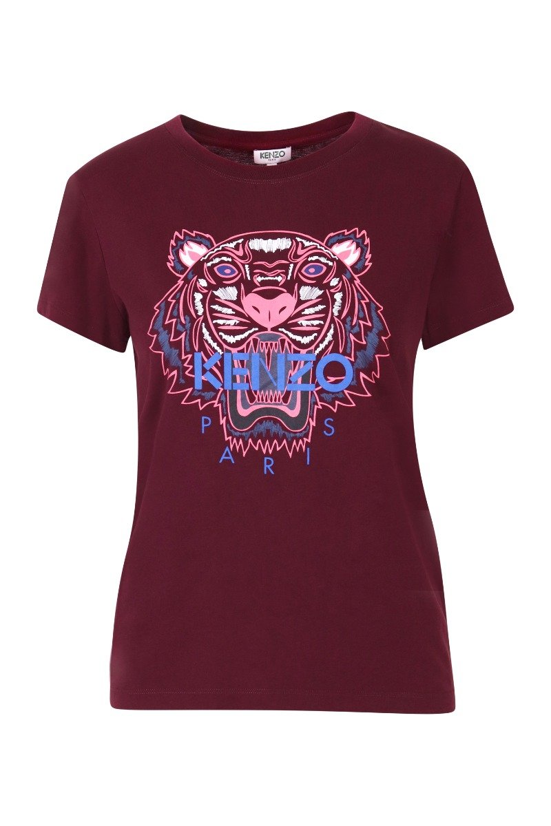 Tiger T-Shirt Kenzo Paris Cotton Short Sleeve Straight Cut Daily Casual Fashion 