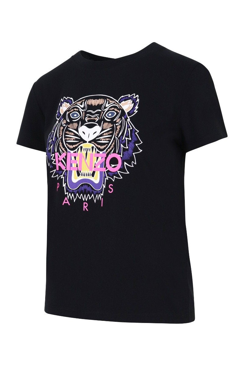 Tiger T-Shirt Kenzo Paris Cotton Short Sleeve Straight Cut Daily Casual Fashion 
