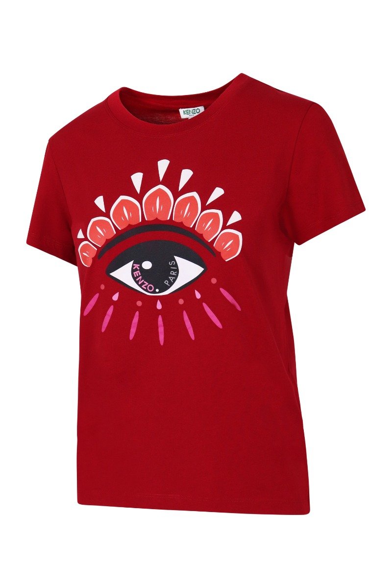 Eye T-shirt Kenzo Paris Short Sleeves Top Unisex Men Women Basic Casual 