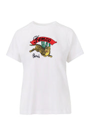 Jumping Tiger T-Shirt Kenzo Casual Basic Cotton Tee