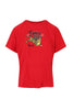 Bamboo Tiger T-Shirt Cotton Crew Neck Kenzo Paris Embroidery Logo Basic Casual