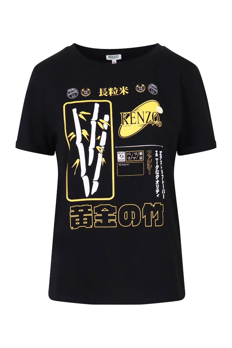 Rice Bag T-Shirt Women Fashion Kenzo Paris Cotton Short Sleeve Casual