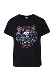 Gradient Tiger T-Shirt Kenzo Paris Fashion Designer Top Casual Basic 