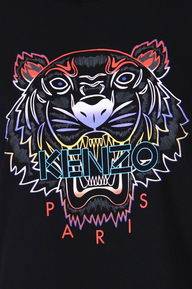 Gradient Tiger T-Shirt Kenzo Paris Fashion Designer Top Casual Basic 