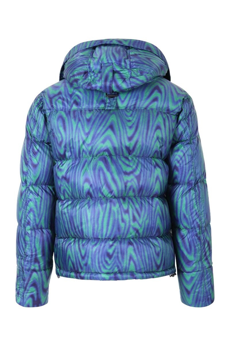 Moire Tiger Jacket Men Fashion Kenzo Paris Nylon Long-Sleeve Outwear Coat Padding