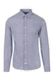 Tiger Monograme Shirt Men Fashion Kenzo Paris Long Sleeve Cotton Slim Fit Formal