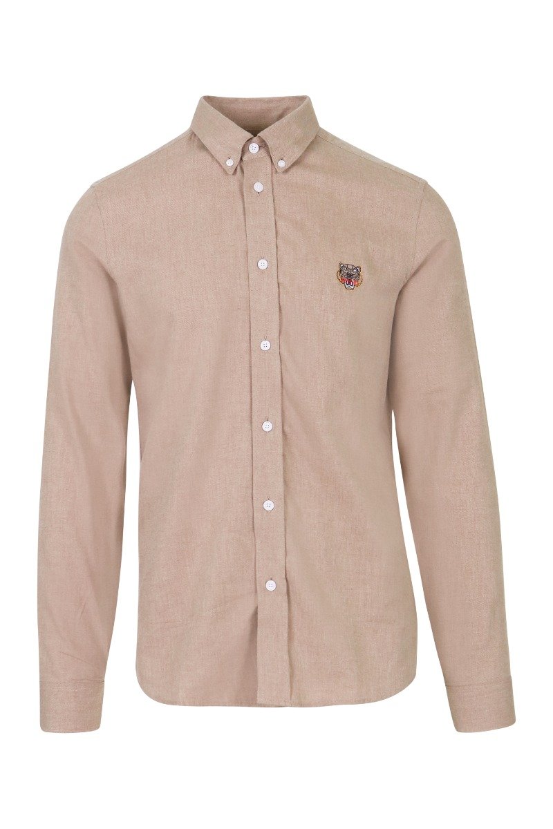 Tiger Shirt Men Fashion Kenzo Paris Cotton Long Sleeve Casual