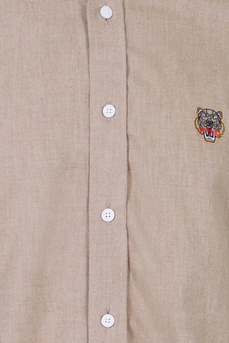 Tiger Shirt Men Fashion Kenzo Paris Cotton Long Sleeve Casual