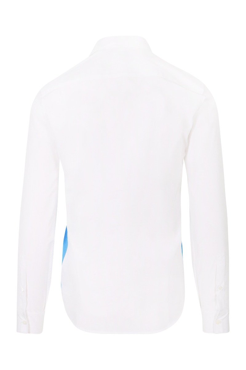 Mountain Shirt Men Fashion Kenzo Paris Cotton Long-Sleeve Slim-Fit Designer Casual