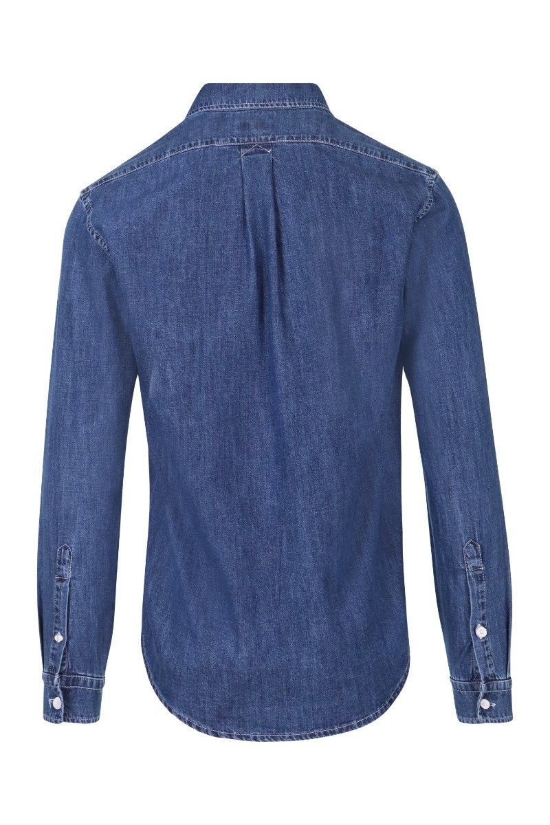 Tiger Denim Shirt Men Fashion Kenzo Paris Cotton Outwear Casual