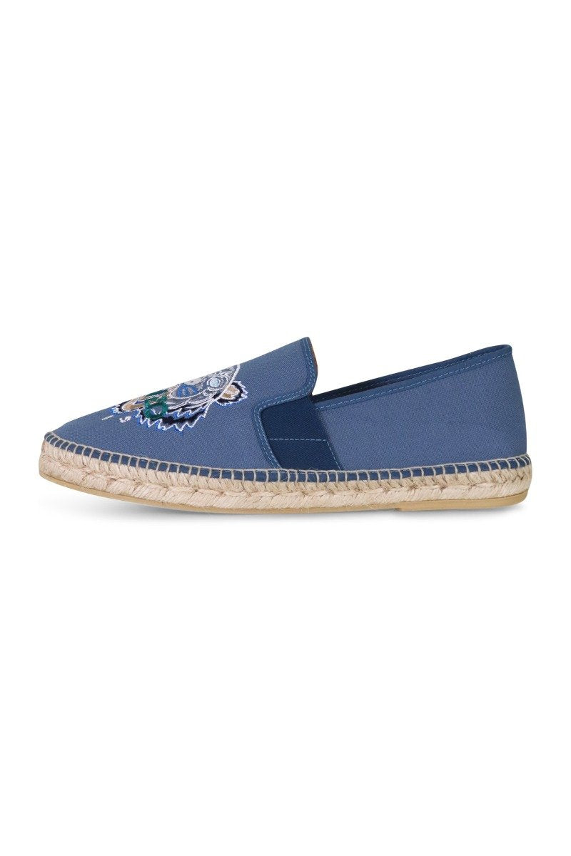 Tiger Espadrille Men Fashion Kenzo Paris Canvas Cotton Footwear Casual