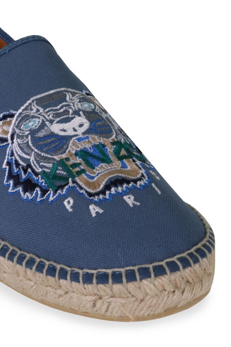 Tiger Espadrille Men Fashion Kenzo Paris Canvas Cotton Footwear Casual