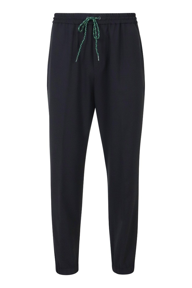 Tapered Jog Pant Men Fashion Kenzo Paris Wool Blend Casual Sport Jogging