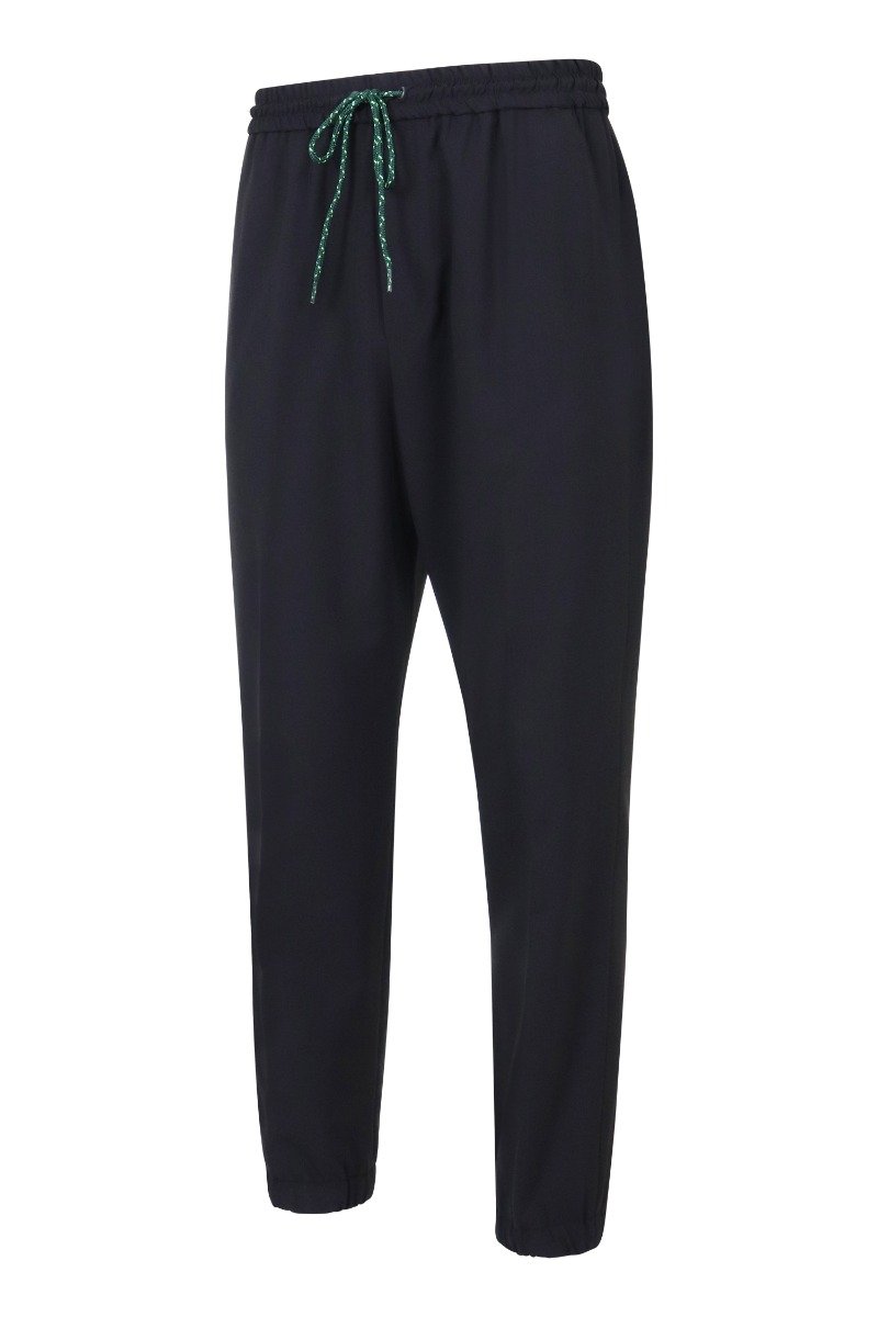 Tapered Jog Pant Men Fashion Kenzo Paris Wool Blend Casual Sport Jogging