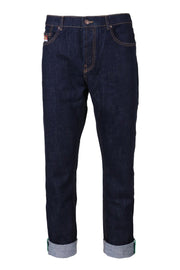 Turned Up Slim Fit Jeans Kenzo Daily Casual Denim Cotton Long Pants 