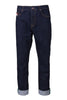 Turned Up Slim Fit Jeans Kenzo Daily Casual Denim Cotton Long Pants 