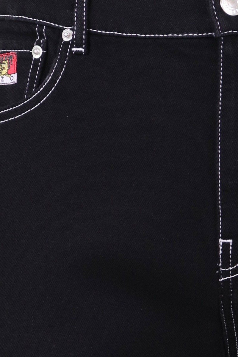 Kenzo Mountain Skinny Jeans Men Fashion Cotton Long-Pants Casual Classic