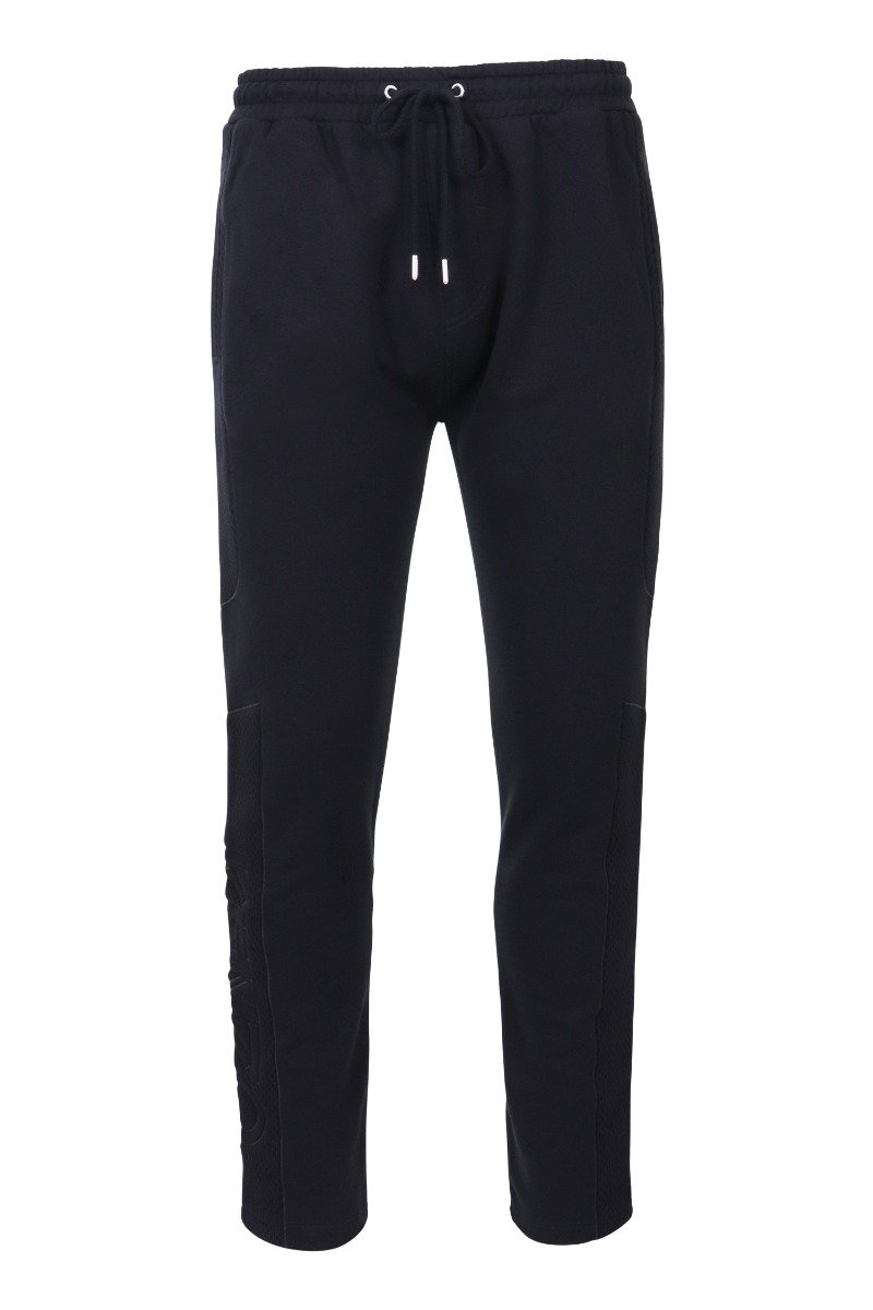 Dual Fabric Jog Pant Bottoms Casual Basic Pants