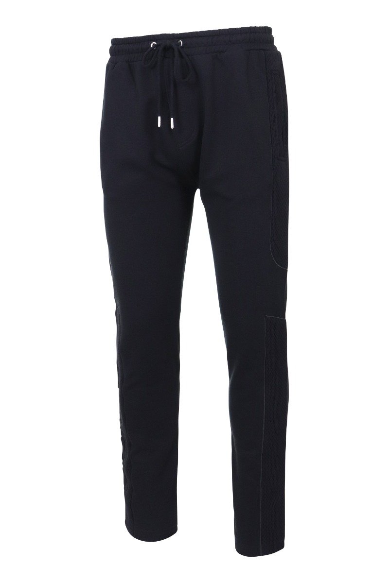 Dual Fabric Jog Pant Bottoms Casual Basic Pants