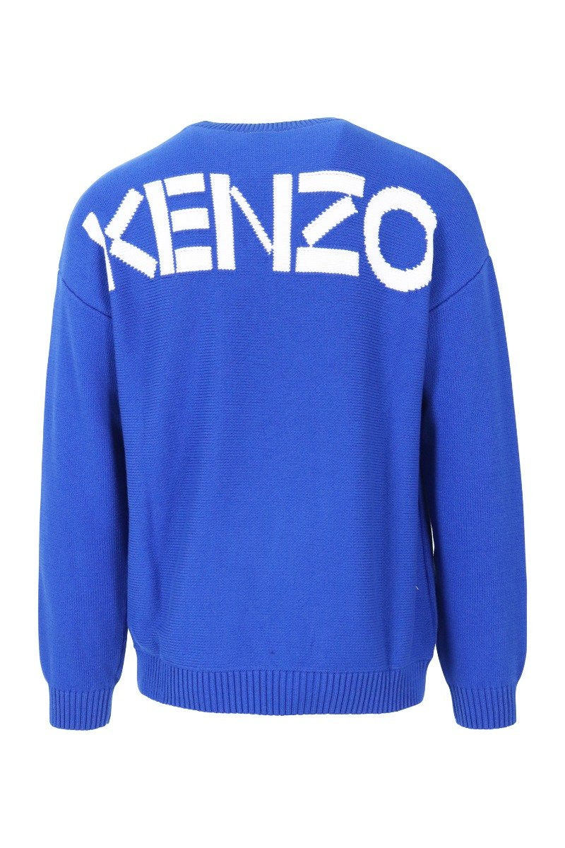 Kenzo Logo Sweater Men Fashion Long-Sleeve Cotton-Blend Casual Chic Trendy