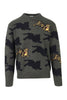 Jumping Tiger Sweater Kenzo Cotton Blend Sweater Embroidery 