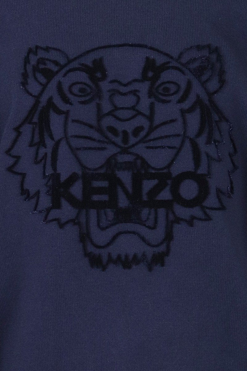 Tiger Sweater Men Fashion Kenzo Paris Wool Long Sleeve Top