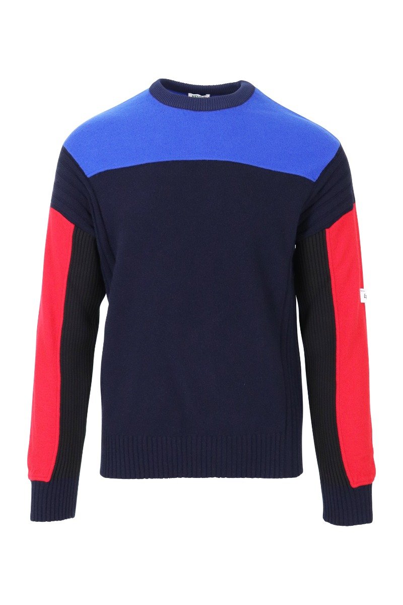 Colourblock Sweater Paris Kenzo Designer Basic Casual Fashion Menswear