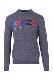 Kenzo Paris Sweater Men Fashion Wool Long-Sleeve Casual Stylish