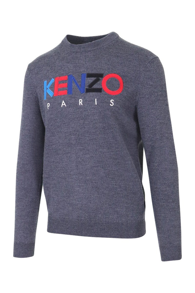 Kenzo Paris Sweater Men Fashion Wool Long-Sleeve Casual Stylish