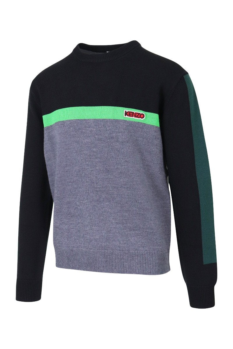 Colourblock Sweater Paris Kenzo Designer Basic Casual Fashion Menswear