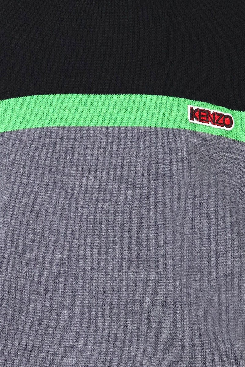 Colourblock Sweater Paris Kenzo Designer Basic Casual Fashion Menswear