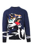 Tiger Head Sweater Men Fashion Kenzo Paris Polyamide Blend Long Sleeve Casual Stylish