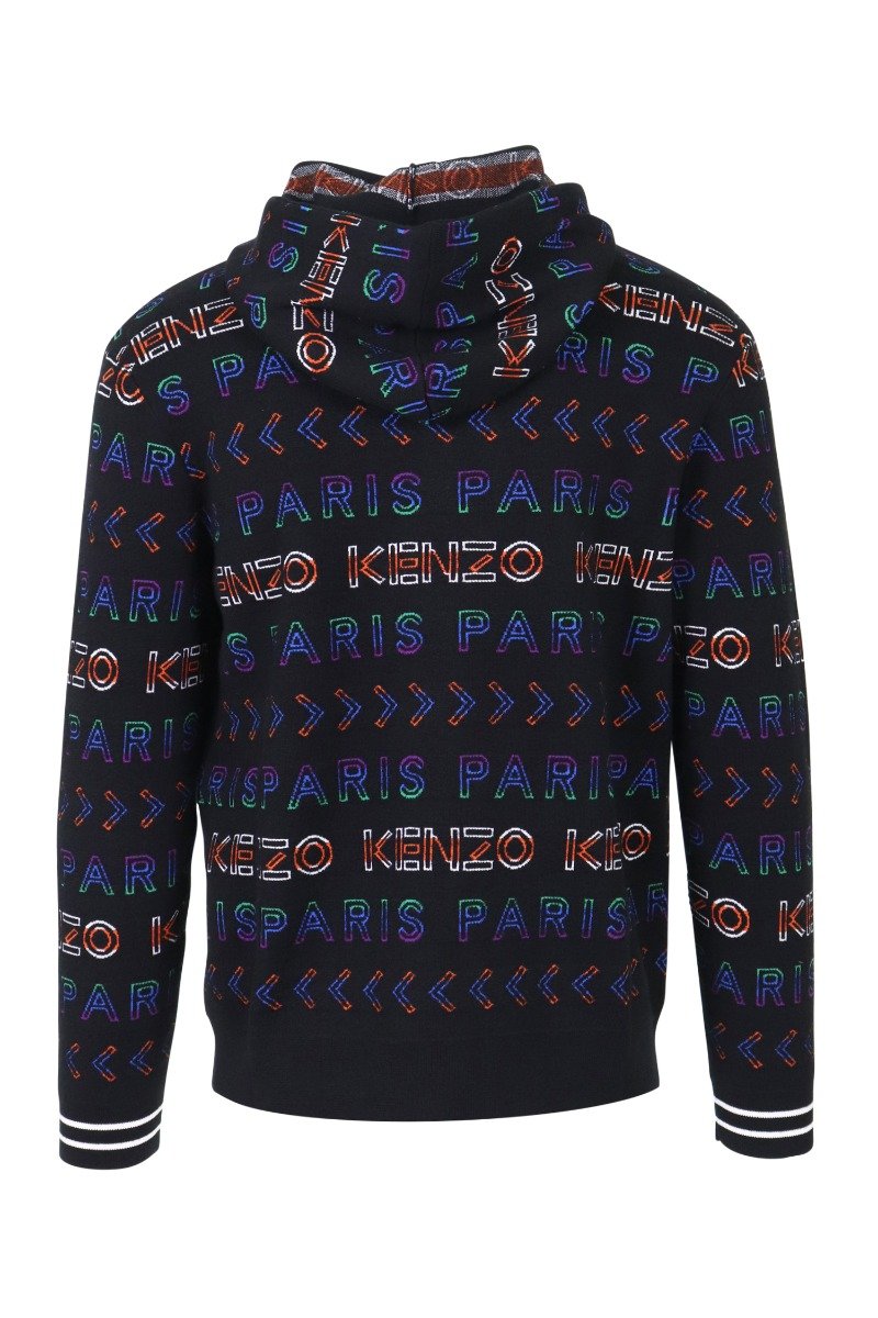 Kenzo Paris Sweater Men Fashion Wool-Blend Long-Sleeve Casual Stylish