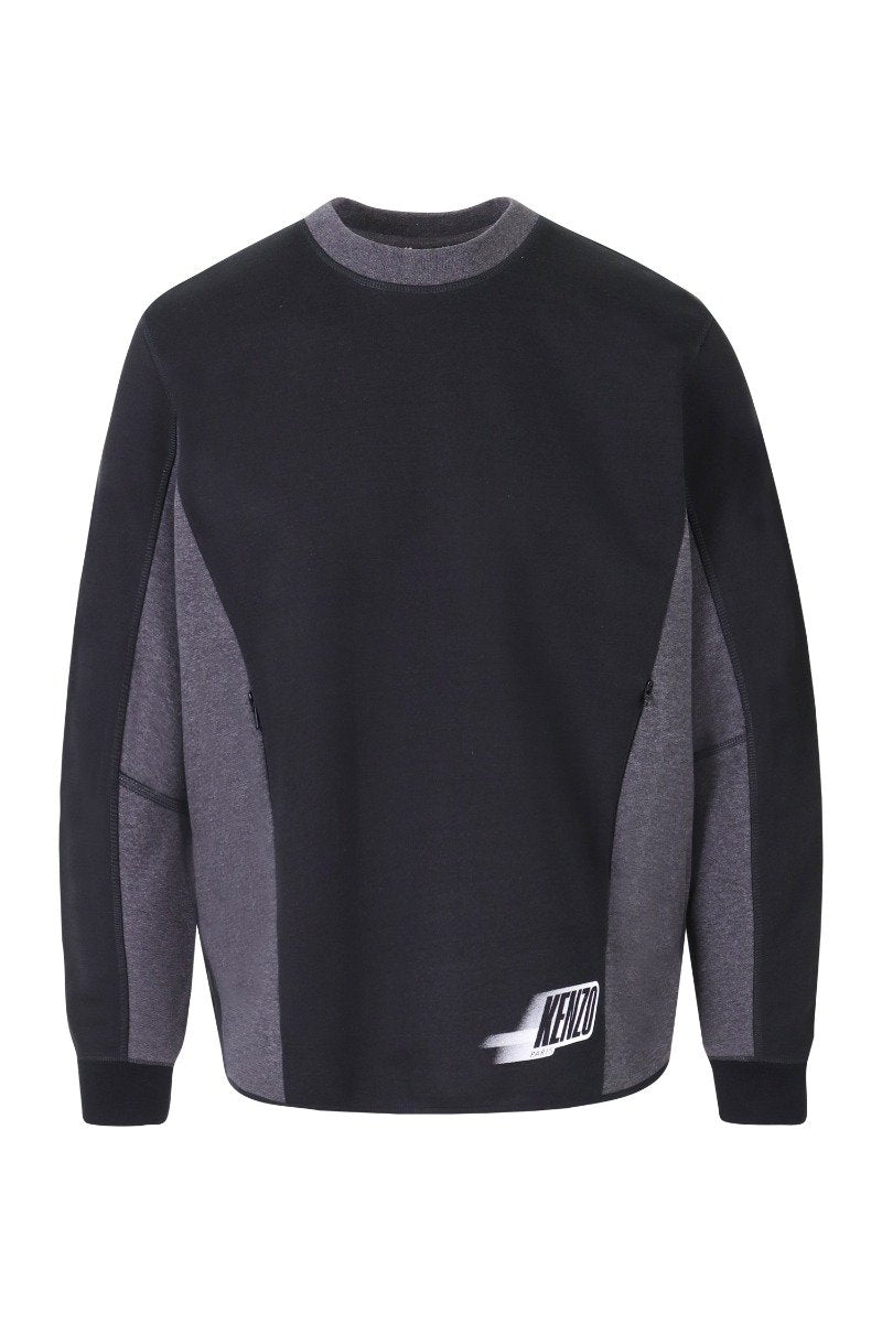 Kenzo Logo Sweatshirt Men Fashion Long-Sleeve Cotton-Blend Casual Chic Trendy