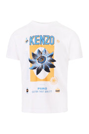 Passion Flower T-Shirt Men Fashion Kenzo Paris Cotton Short Sleeve Casual Tee