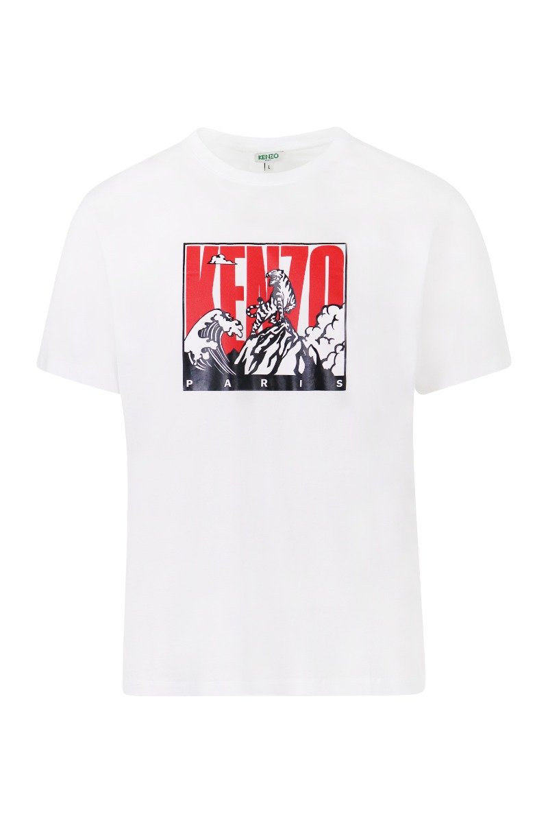 Tiger Mountain T-Shirt Men Fashion Kenzo Paris Casual Cotton Short Sleeve