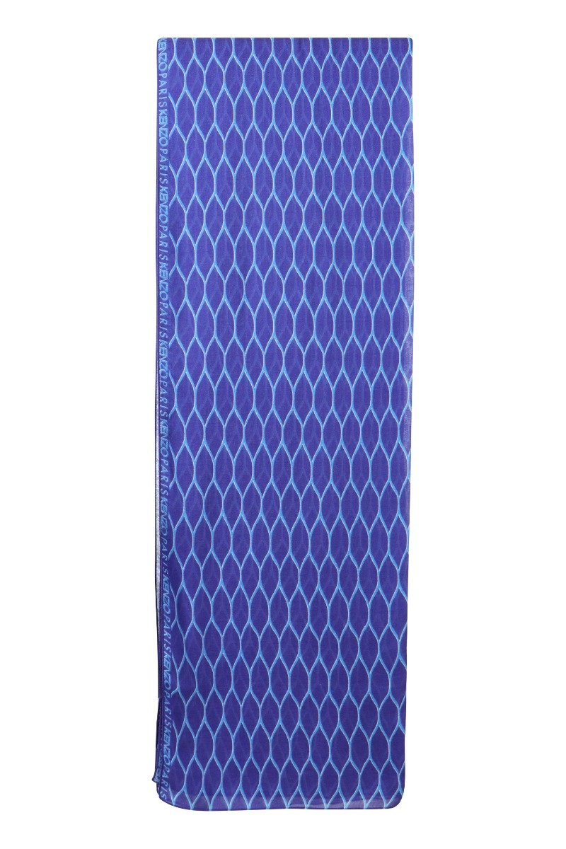 Kenzo Mesh Scarf Women Fashion Cashmere-Blend Pattern Accessories Neck Shawl Trendy Stylish 