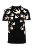 Swallow Signature T-Shirt Men Fashion MCQ Cotton Short Sleeve Top Casual Smart