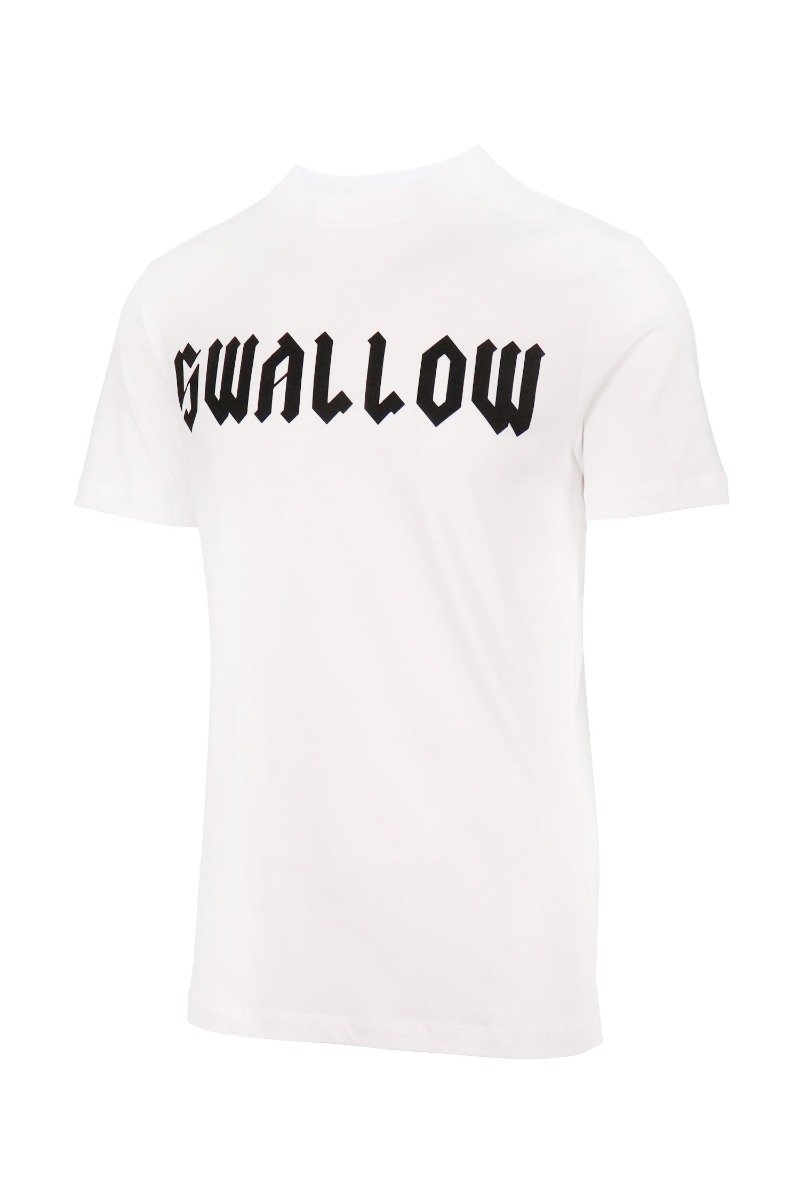 Swallow Print T-Shirt Men Fashion MCQ Cotton Short Sleeve Casual Top